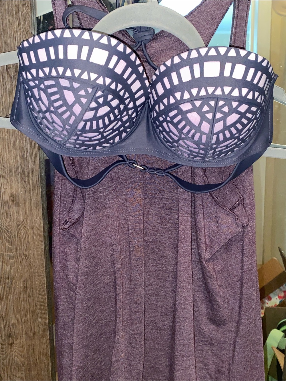 Xhilaration Black Strapless Bikini Top